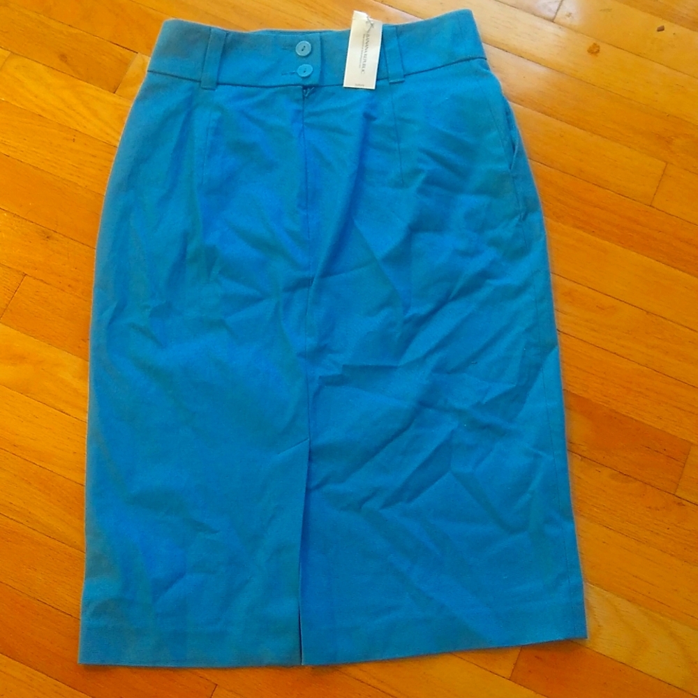 Banana Republic mad Men collection pencil skirt beautiful sky blue new with tags